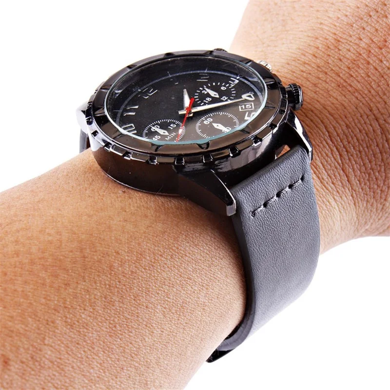 24mm Genuine Leather Watch Replacement Strap for Sony Smartwatch 2 SW2/Suunto Traverse/Seiko SUN059 etc. - Grey