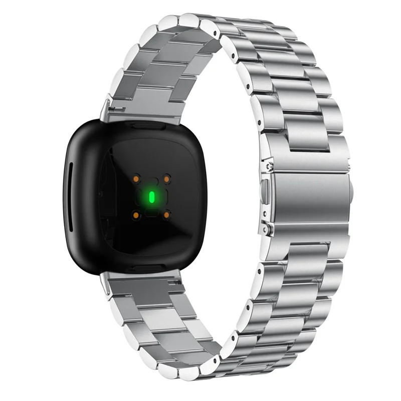 Cinturino per smartwatch in acciaio inossidabile di ricambio per Fitbit Versa 3 - Argento