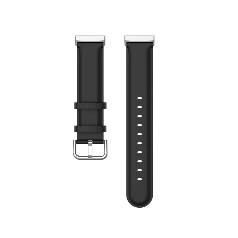 Cinturino per smartwatch in pelle genuina per Fitbit Versa 3/Sense - Nero