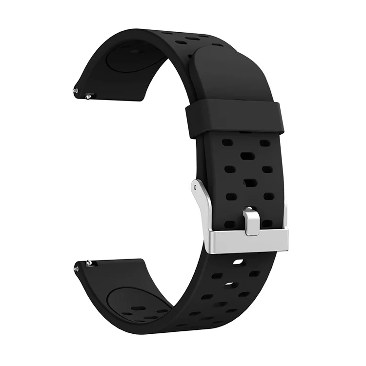 20mm Dual-color Silicon Watch Band Für Samsung Galaxy Watch3 41 mm - Schwarz