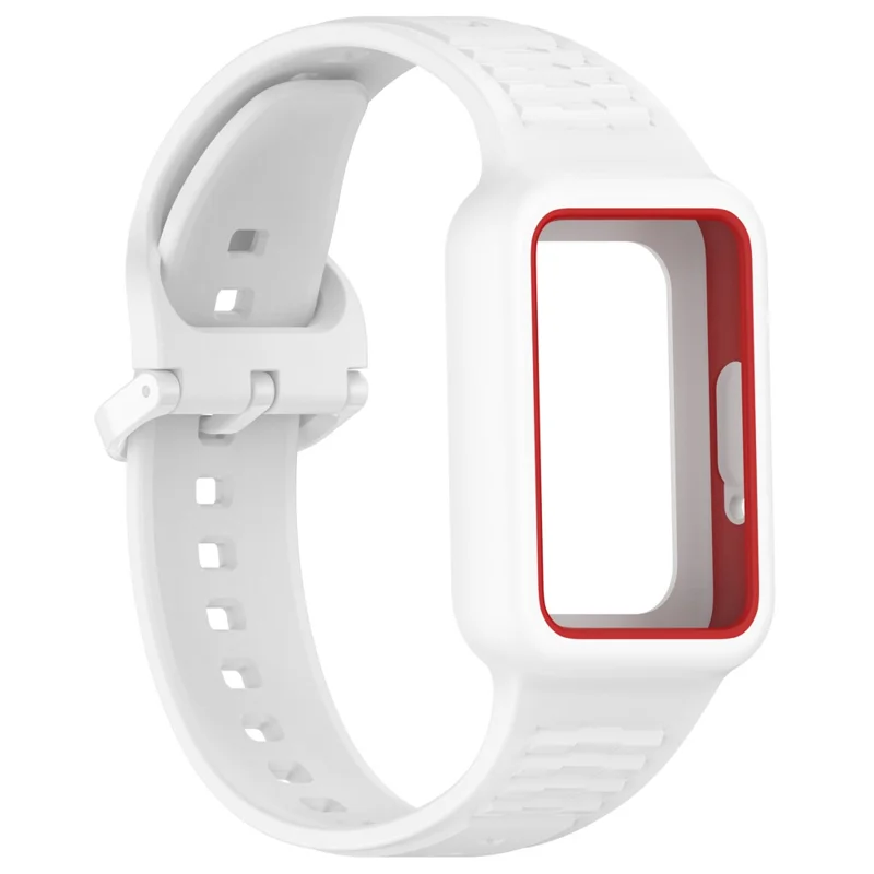 Для наручных часов Samsung Galaxy Fit3 (SM-R390) Ремешок с силиконовым корпусом - Белый