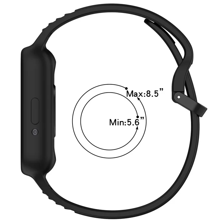 Pour Samsung Galaxy Fit3 (SM-R390) Bracelet de montre Intégrer Bracelet de montre en silicone avec Boîtier - Bleu Nuit