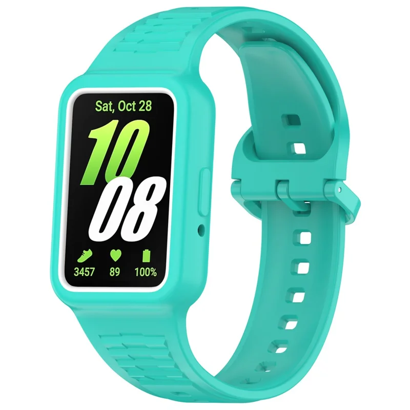 Pour Huawei Band 7 / Band 8 / Band 8 NFC / Band 9 / Band 9 NFC Bracelet en silicone intégré Boîtier de montre Remplacement Bracelet - Cyan