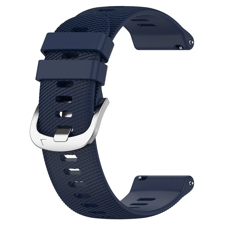 For Garmin Forerunner 570 42mm / D2 Air X10 20mm Replacement Wrist Band Soft Silicone Watch Strap - Midnight Blue