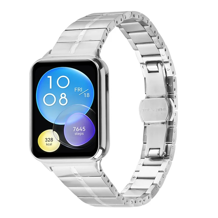 Для Xiaomi Redmi Watch 4 Line Design замена ремешка из нержавеющей стали - Серебро