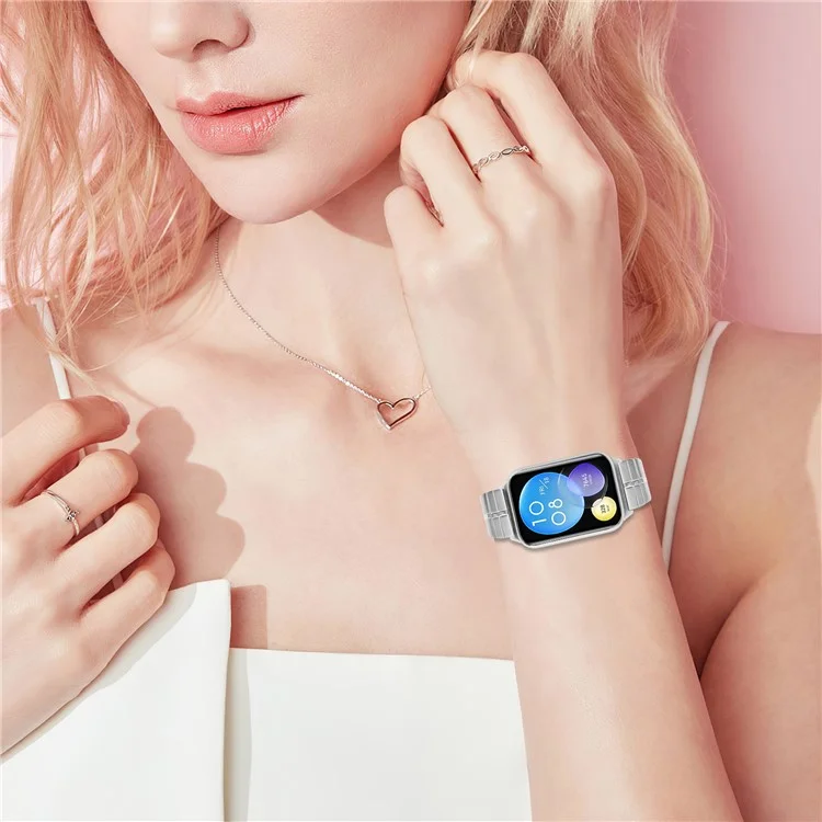 Для Xiaomi Redmi Watch 4 Line Design замена ремешка из нержавеющей стали - Серебро