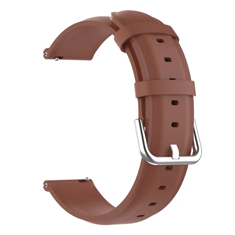 22 mm echter Lederarmband für Huawei Watch GT Runner/Watch GT 3 46 mm, Dornschließe Smartwatch-Armband - Braun