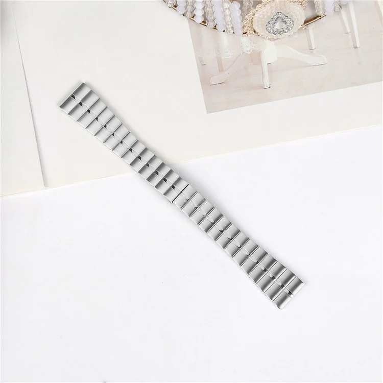 For Honor Watch ES Stainless Steel Strap Line Design Replacement Wrist Band - Silver