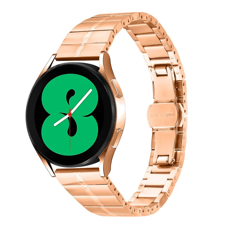 For Garmin Vivoactive 3 / Vivoactive 3 Music Stainless Steel Watch Strap Replacement Wrist Band - Rose Gold
