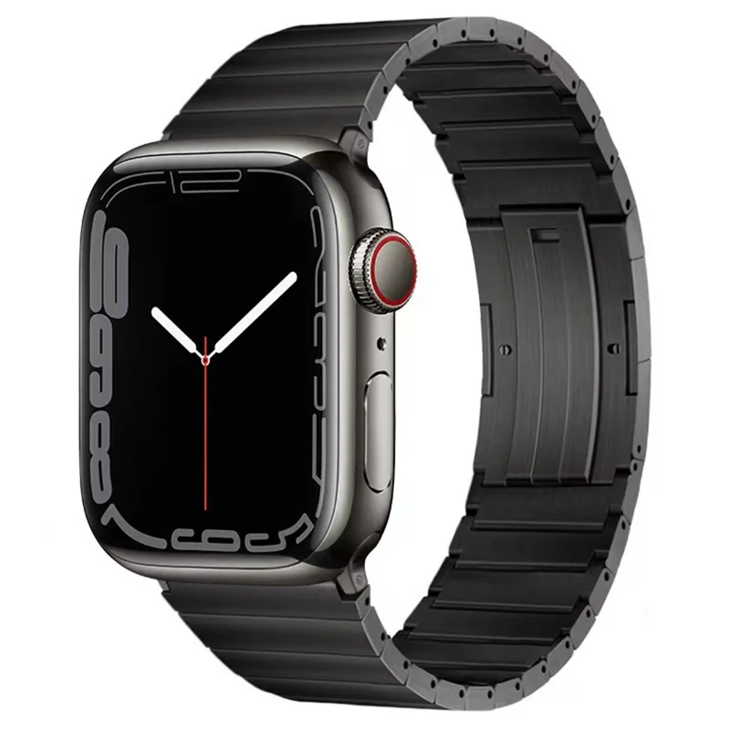 Per Apple Watch Series 10 42mm / 9 8 7 41mm / SE (2023) SE (2022) SE 6 5 4 40mm / 3 2 1 38mm Titanium Alloy Watch Band - Nero