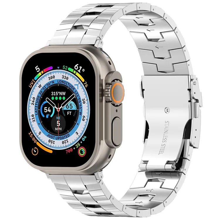 Für Apple Watch Series 10 42mm / 9 8 7 41mm / SE (2023) SE (2022) SE 6 5 4 40mm / 3 2 1 38mm Titan-Legierungs-Armband - Silber