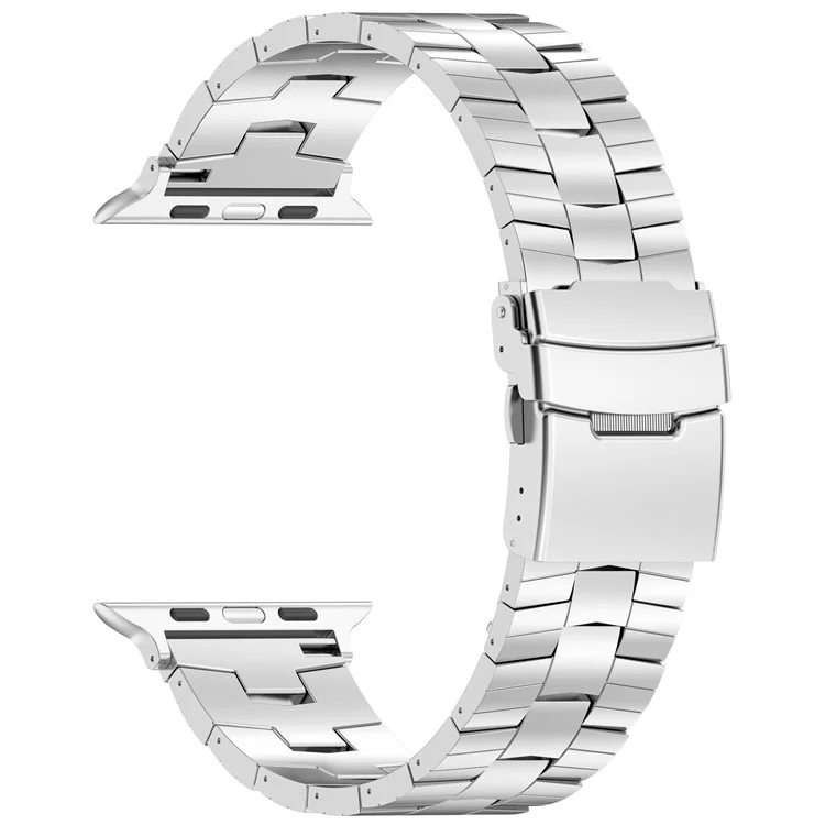 Für Apple Watch Series 10 42mm / 9 8 7 41mm / SE (2023) SE (2022) SE 6 5 4 40mm / 3 2 1 38mm Titan-Legierungs-Armband - Silber