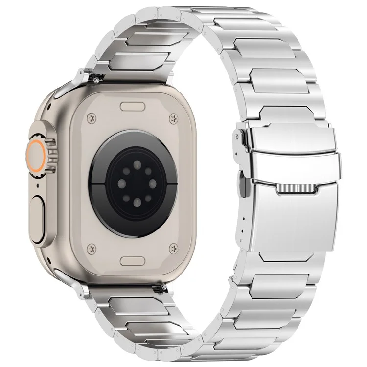 For Apple Watch 10 46mm / Ultra 2 / Ultra 49mm / 9 8 7 45mm / SE (2023) SE (2022) SE 6 5 4 44mm / 3 2 1 42mm Titanium Alloy Strap Band - Silver