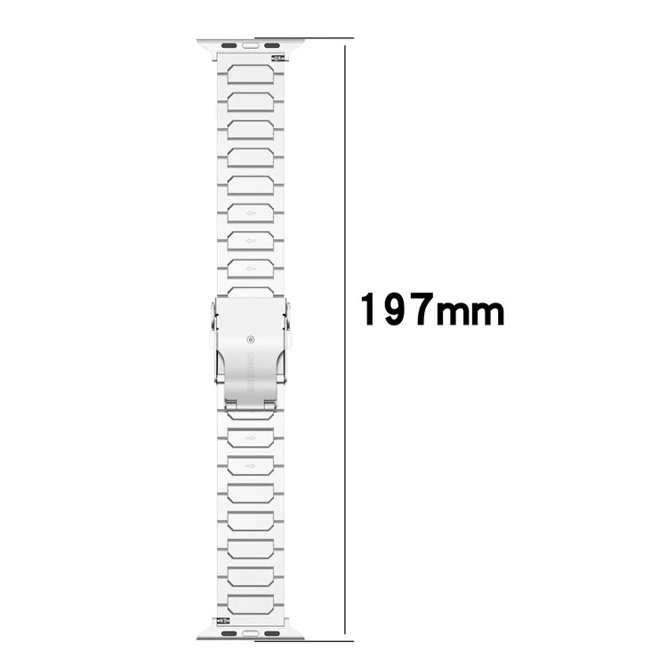 For Apple Watch 10 46mm / Ultra 2 / Ultra 49mm / 9 8 7 45mm / SE (2023) SE (2022) SE 6 5 4 44mm / 3 2 1 42mm Titanium Alloy Strap Band - Silver