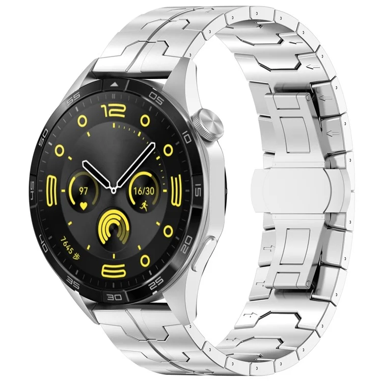 Pour la montre Huawei Watch GT4 / Xiaomi Mi Watch / Bracelet pour montre Samsung 22mm en alliage de titane - Argent