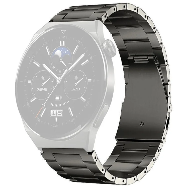 For Huawei Watch GT4 / GT3 / GT2 46mm Titanium Alloy Watch Strap 22mm Band - Grey