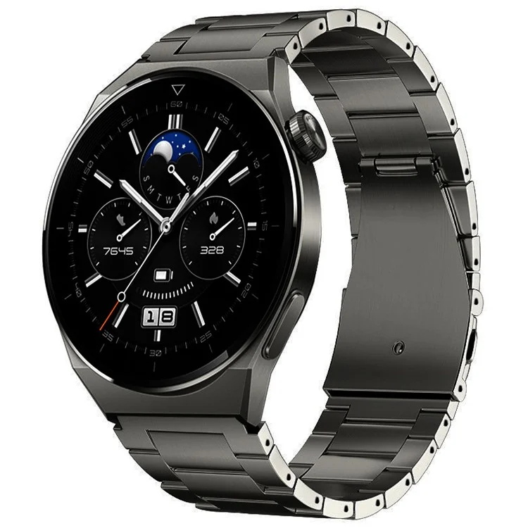 For Huawei Watch GT4 / GT3 / GT2 46mm Titanium Alloy Watch Strap 22mm Band - Grey