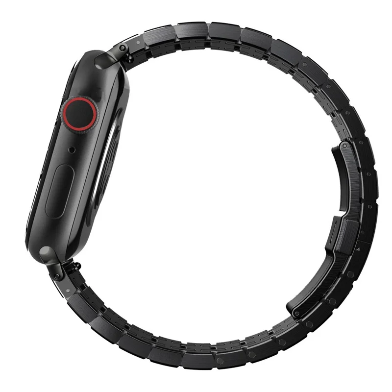 For Apple Watch Series 10 42mm / 9 8 7 41mm / SE (2023) SE (2022) SE 6 5 4 40mm / 3 2 1 38mm Watch Strap Titanium Alloy Band - Black