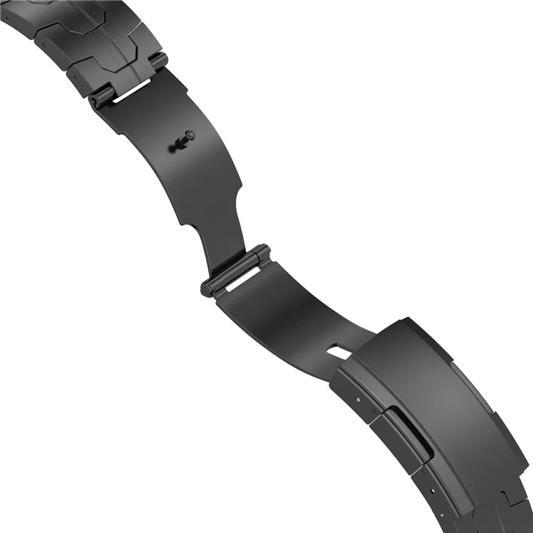 For Apple Watch 10 46mm / Ultra 2 / Ultra 49mm / 9 8 7 45mm / SE (2023) SE (2022) SE 6 5 4 44mm / 3 2 1 42mm Titanium Alloy Strap Band - Black