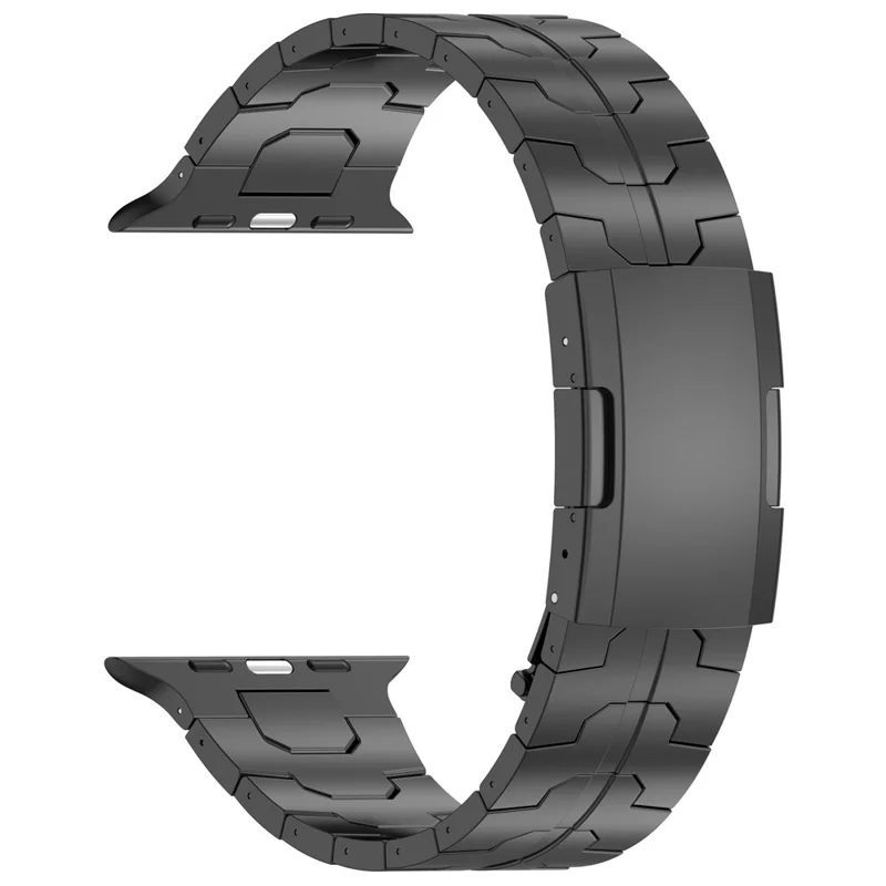 For Apple Watch Series 11 10 42mm / 9 8 7 41mm / SE3 SE2 SE 6 5 4 40mm / 3 2 1 38mm Watch Strap Titanium Alloy Bracelet - Black