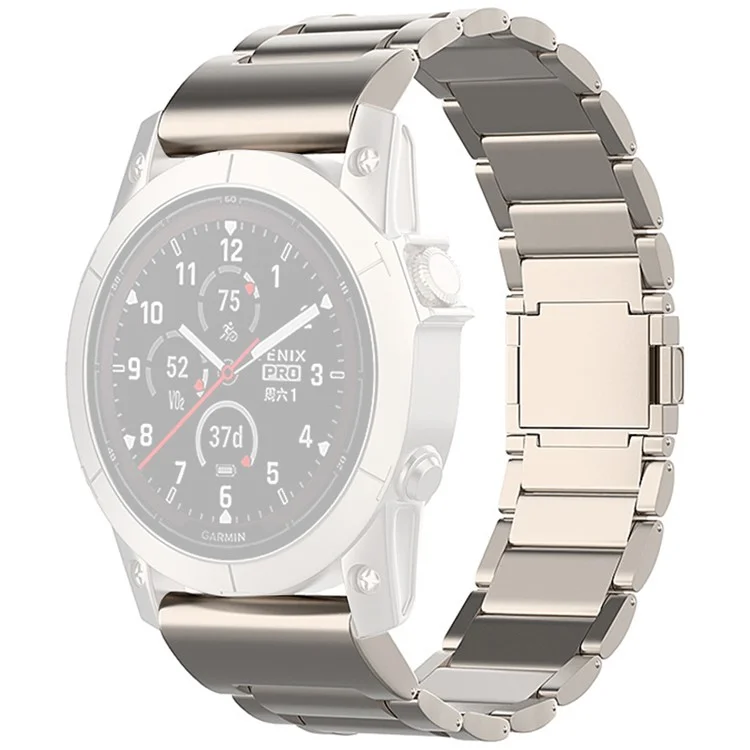 For Garmin Fenix 7 / Forerunner 965 / 955 / 945 / 935 Watch Band 22mm Magnetic Clasp Metal Titanium Alloy Strap - Titanium