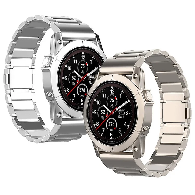 For Garmin Fenix 7 / Forerunner 965 / 955 / 945 / 935 Watch Band 22mm Magnetic Clasp Metal Titanium Alloy Strap - Titanium