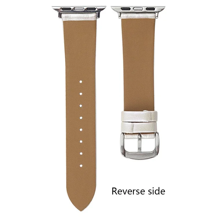 Para Apple Watch Series 10 42mm / 9 8 7 41mm / SE (2023) SE (2022) SE 6 5 4 40mm / 3 2 1 38mm Watch Band Bowknot Leather Strap - Gradient Pink