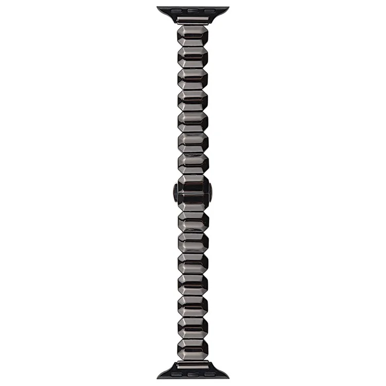 Per Apple Watch Series 10 42mm / 9 8 7 41mm / SE (2023) SE (2022) SE 6 5 4 40mm / 3 2 1 38mm Watch Strap Lega di zinco Banda - Nero