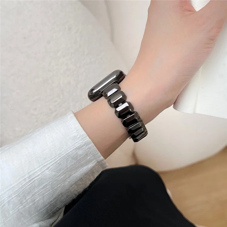 Per Apple Watch Series 10 42mm / 9 8 7 41mm / SE (2023) SE (2022) SE 6 5 4 40mm / 3 2 1 38mm Watch Strap Lega di zinco Banda - Nero