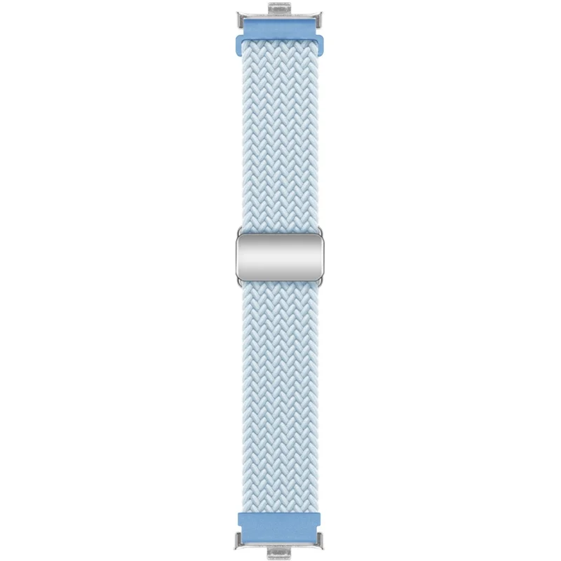 For Xiaomi Smart Band 8 Pro / Redmi Watch 4 Loop Strap Magnetic Buckle Woven Watch Band - Mist Blue