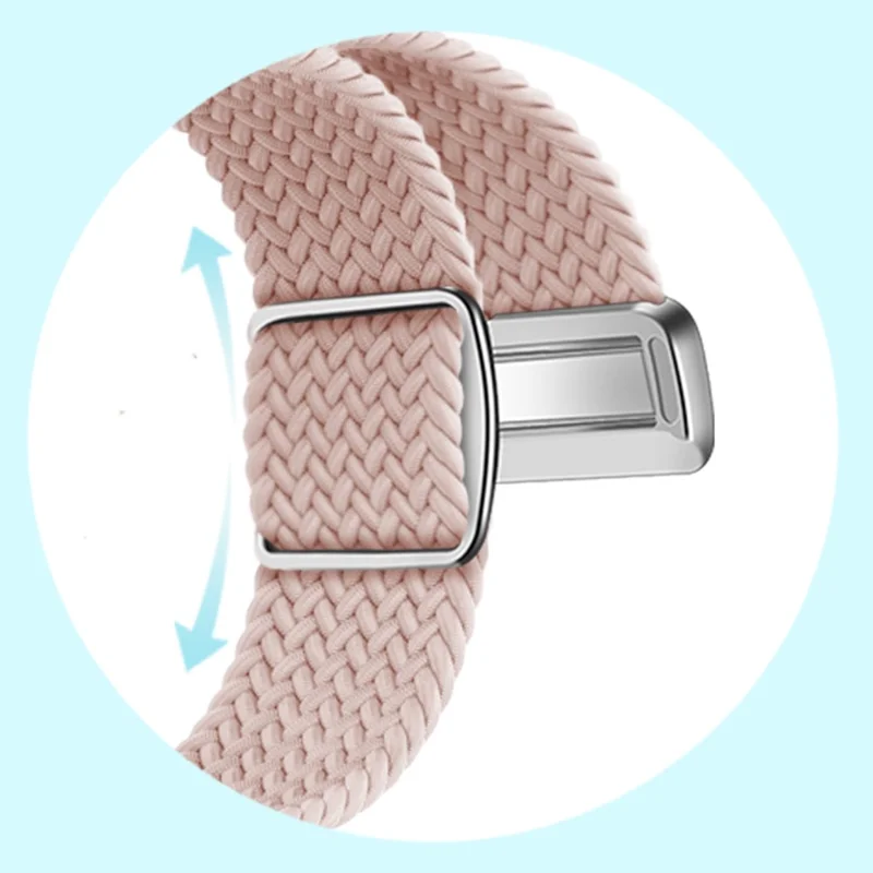 For Xiaomi Smart Band 8 Pro / Redmi Watch 4 Loop Strap Magnetic Buckle Woven Watch Band - Mist Blue
