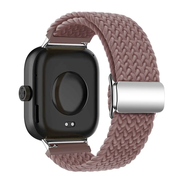Für Xiaomi Smart Band 8 Pro / Redmi Watch 4 Strap Magnetverschluss Gewebter Schlaufenarmband - Rauchiges Lila
