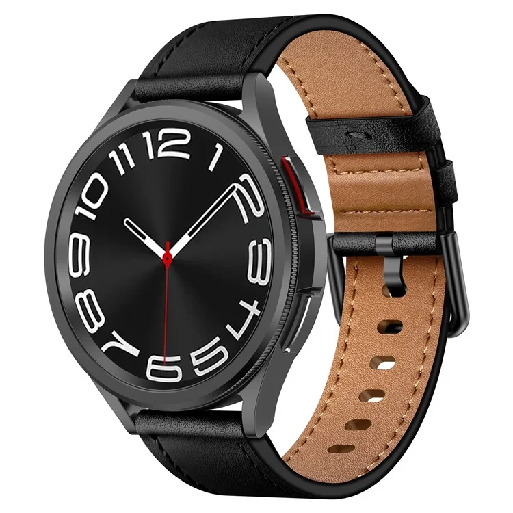 Per Huawei Watch GT 3 42mm / GT 3 Pro 43mm Top Layer Cowhide Adjustable Wrist Band 20mm Watch Strap - Nero