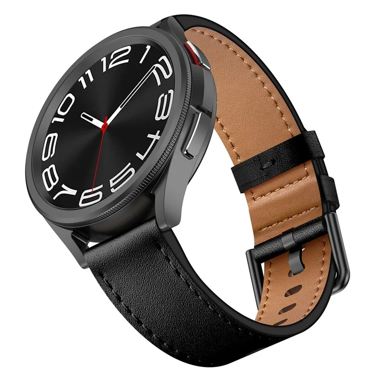 Per Huawei Watch GT 3 42mm / GT 3 Pro 43mm Top Layer Cowhide Adjustable Wrist Band 20mm Watch Strap - Nero