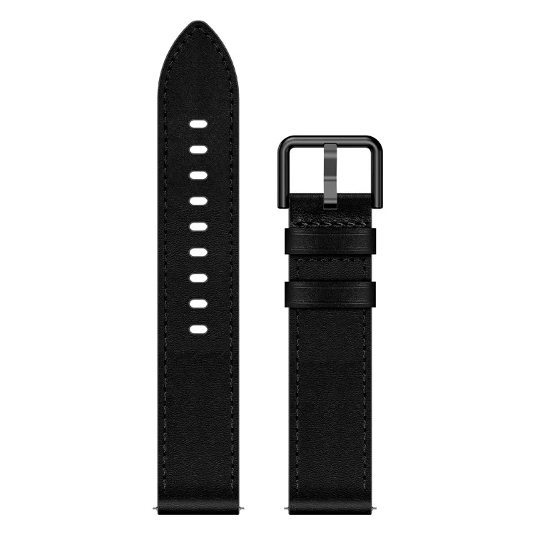 Per Huawei Watch GT 3 42mm / GT 3 Pro 43mm Top Layer Cowhide Adjustable Wrist Band 20mm Watch Strap - Nero