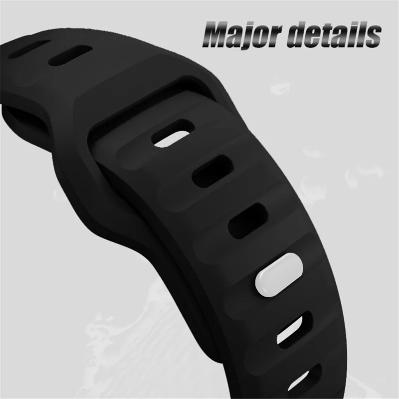 For Garmin Fenix 7X Soft Silicone Watch Strap Adjustable Wrist Band Replacement - Black
