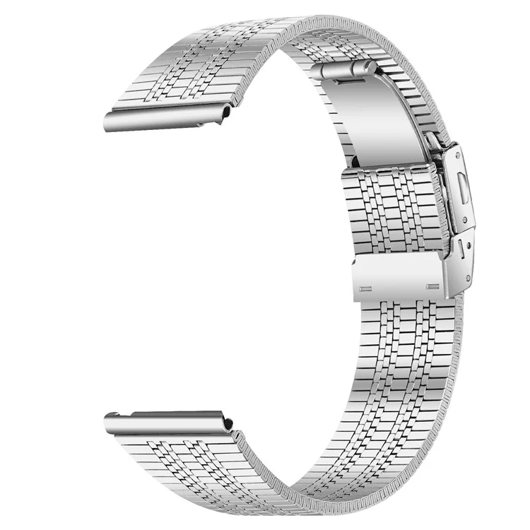 For Huawei Watch GT Stainless Steel Watch Strap 22mm Wrist Band - Silver
