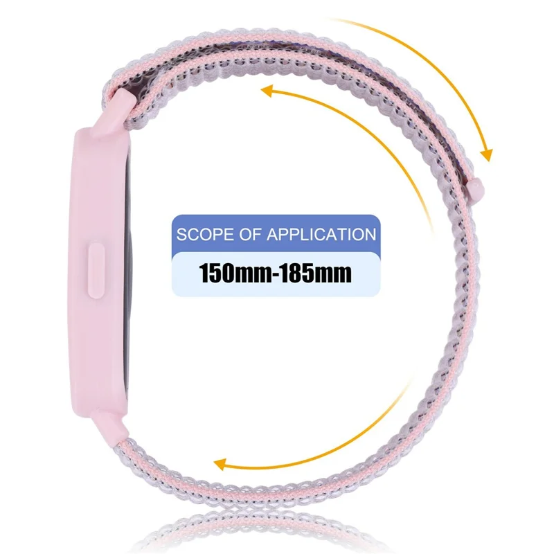 For Huawei Band 8 / 9 Nylon Loop Watch Strap with Integrated TPU Protective Case - Indigo Blue