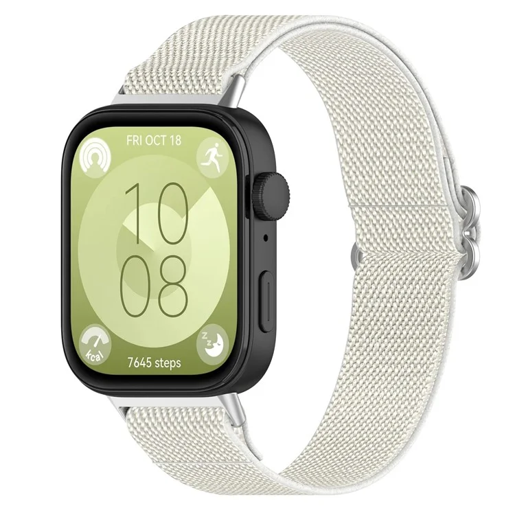 Für Huawei Watch Fit 3 Nylon-Armband, dehnbarer Solo-Loop-Sportarmband - Sternenlicht