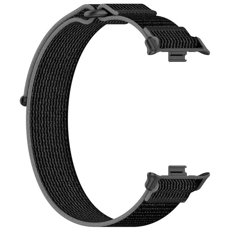 Per orologio vivo Watch GT Braided Wristband Nylon Sport Loop Watch Band - Nero+Grigio