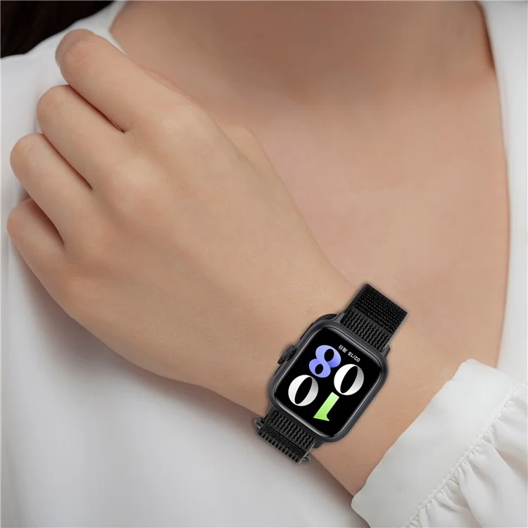 Per orologio vivo Watch GT Braided Wristband Nylon Sport Loop Watch Band - Nero+Grigio
