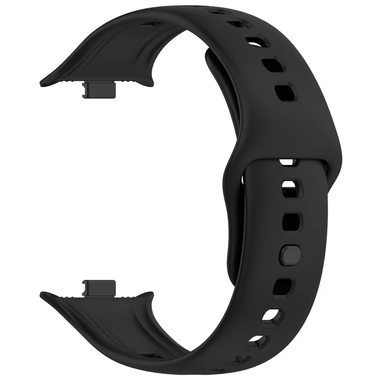 Pour vivo Watch GT Watch Band Bracelet en silicone souple Boucle réglable - Noir