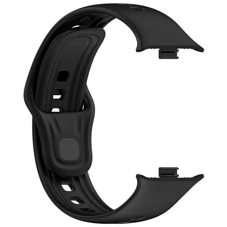 Pour vivo Watch GT Watch Band Bracelet en silicone souple Boucle réglable - Noir