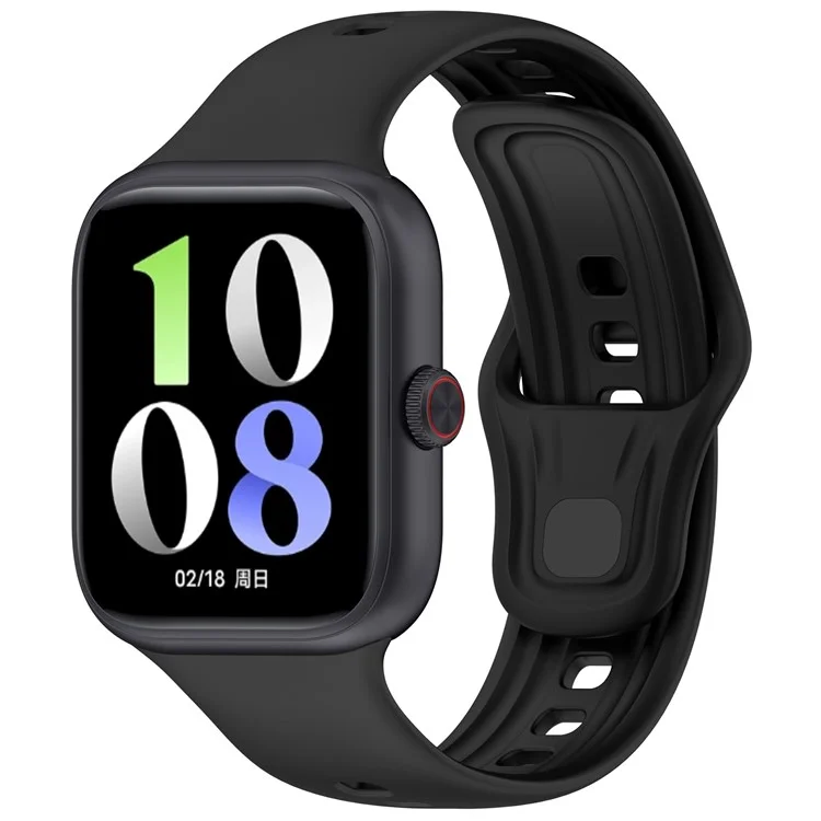Pour vivo Watch GT Watch Band Bracelet en silicone souple Boucle réglable - Noir