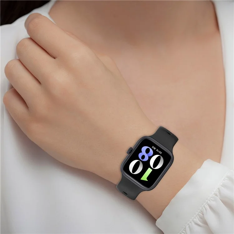 Pour vivo Watch GT Watch Band Bracelet en silicone souple Boucle réglable - Noir