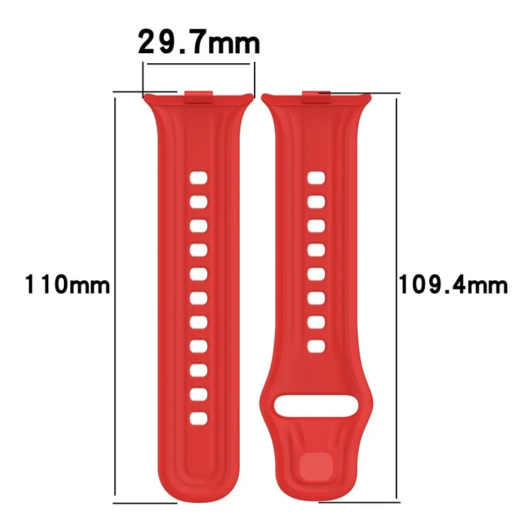 Pour vivo Watch GT Watch Band Bracelet en silicone souple Boucle réglable - Noir