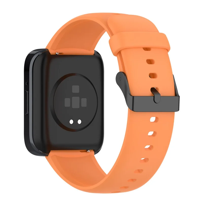For SKG V9 / V9 Pro / Huami Amazfit Bip 5 / Bip 5 Unity Watch Strap Liquid Silicone Band Replacement - Orange