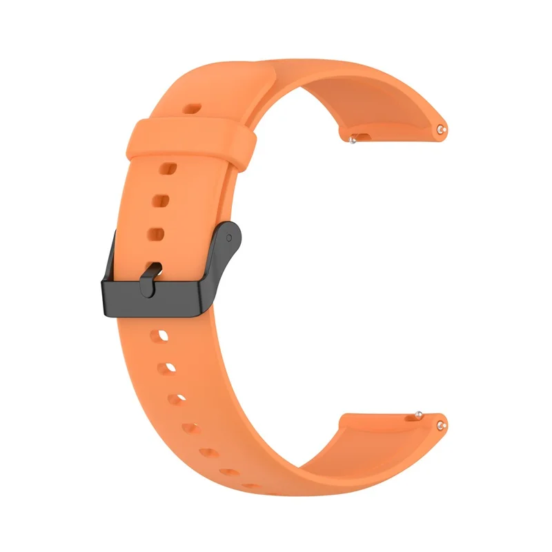 For SKG V9 / V9 Pro / Huami Amazfit Bip 5 / Bip 5 Unity Watch Strap Liquid Silicone Band Replacement - Orange