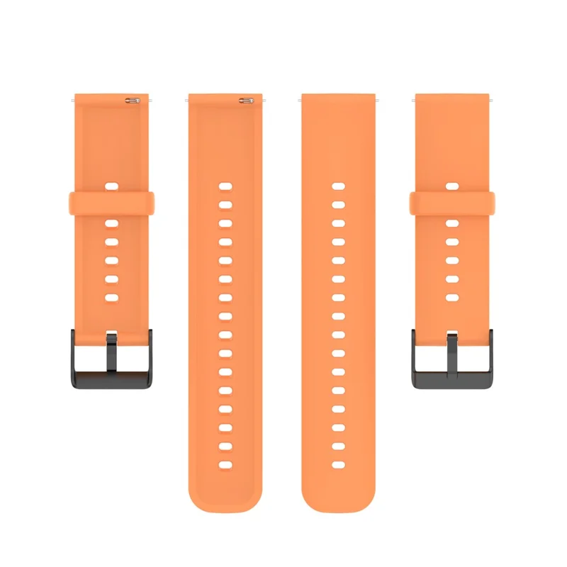 For SKG V9 / V9 Pro / Huami Amazfit Bip 5 / Bip 5 Unity Watch Strap Liquid Silicone Band Replacement - Orange