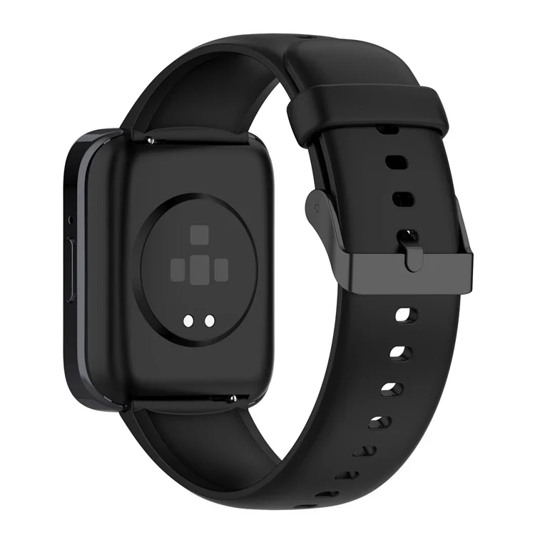 Для SKG V9 / V9 Pro / Huami Amazfit Bip 5 / Bip 5 Unity Watch Strap Liquid Silicone Band Replacement - Черный
